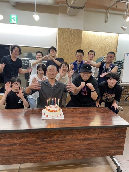 誕生日を祝っていただく